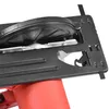 Close-up view of a circular saw blade and guard. Produktbild-Vorschau