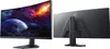 A curved Dell monitor is shown from the front and back against a white background. Voir les images du produit