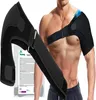 A man wearing a shoulder brace with an ice pack. Anteprima dell’immagine prodotto