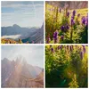 Bild auf Leinwand - Leinwandbild - Berge Wiese Blumen - Produktbild-Vorschau 8