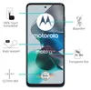 A marketing image showing a smartphone with protective film features highlighted. Produktbild-Vorschau