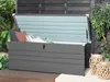 BELIANI Gartentruhe Grau Metall 600 L 165 x 70 cm Produktbild-Vorschau 2