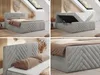 MKS MEBLE Boxspringbett 180x200 mit Bettkasten Matratze H3 Produktbild-Vorschau 2