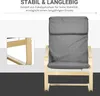 HOMCOM Relaxsessel Ruhesessel mit Armlehne Leinenbezug Produktbild-Vorschau 5