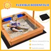 Outsunny Sandkasten Sandkiste mit Dach Holz Bodenloses Produktbild-Vorschau 5