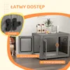 Cage pour chien PawHut pour la maison, cage à deux portes Voir les images du produit 6