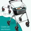 ELONEO Rollator d'appartement 54cm de large, pliable et Voir les images du produit 8