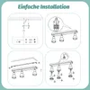 ZMH LED Deckenleuchte 3 Flammig Deckenstrahler Schwarz GU10 Produktbild-Vorschau 9