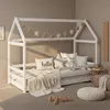 Lit D'Enfant 80x160 cm avec Matelas Lit Cabane Montessori Voir les images du produit 8