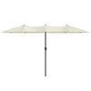 A double patio umbrella on a white background. Produktbild-Vorschau