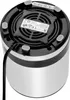 The underside of a kitchen appliance, showing the motor housing, power cord, and certification labels. Voir les images du produit