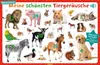 A collage of various animals, presented as an advent calendar with numbered doors. Produktbild-Vorschau