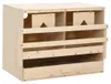 vidaXL Hniezdo pre sliepky 2 oddelenia 63x40x45 cm masívne Náhľad obrázku produktu 8