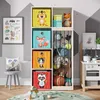 Kinderregal Vicco Marvin Weiß 72 x 143 cm mit 4 Faltboxen Produktbild-Vorschau 4