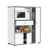Küchenbuffet >BUZZ< in Matt weiß - 90x107,4x40cm Produktbild-Vorschau 5