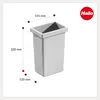 Cestino interno Hailo 1102429 grigio chiaro 2,5 litri 155 x Anteprima dell’immagine prodotto 2