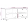 vidaXL Mobile TV con rotelle Grigio Sonoma 90x35x35 cm Anteprima dell’immagine prodotto 7