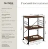tectake® Servierwagen Rugby inklusive 6 Haken, 65,5 x 45,5 Produktbild-Vorschau 5