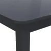 vidaXL Esstisch Schwarz 114x71x75 cm Gummiholz Massiv Produktbild-Vorschau 5