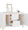 vidaXL Príborník biely 103,5x35x70 cm odvodený výrobok z Náhľad obrázku produktu 3