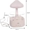 A white mushroom-shaped humidifier with dimensions indicated by measurement lines. Náhled obrázku produktu