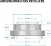 A diagram showing the dimensions of a product. Produktbild-Vorschau