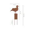 UNUS Gartenstecker Gartendeko aus Rost mit Möwe auf Pfahl Produktbild-Vorschau 3