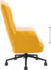 vidaXL Relaxsessel Senfgelb Samt Produktbild-Vorschau 11