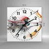 Wanduhr - Quadrat - Glasuhr - Bogen Pfeil Ziel Genauigkeit Produktbild-Vorschau 3