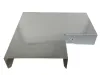A silver metal corner piece for a wall covering. Produktbild-Vorschau