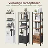 Bücherregal mit Schublade 33 x 24 x 131 cm Weiß 5 Ebenen Produktbild-Vorschau 8