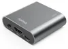 A close-up, angled view of a Hama AE90 HDMI audio extractor device. Náhľad obrázku produktu