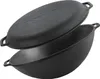 Ø36 cm Wok Gusseisen Kazan 8 L Deckel-Bratpfanne Produktbild-Vorschau 2