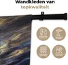 MuchoWow® Wandteppich Wandbehang Marmor - Gold - Aquarell - Produktbild-Vorschau 3