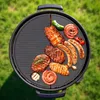 Wiltec 2x żeliwna płyta grillowa 55 x 26,5 x 1,5 cm, Podgląd zdjęcia produktu 5