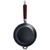 A cast iron frying pan with a wooden handle is shown against a white background. Náhľad obrázku produktu