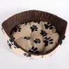 Katzenbett Hundebett Plüsch 54x46cm Beige-Braun Produktbild-Vorschau 6