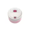 A top-down view of a pink and white Kambukka thermoflask lid. Náhled obrázku produktu