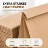 50x kraftové papierové vrecká udržateľné hnedé vrecká 21 x Náhľad obrázku produktu 3