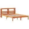 Bettgestell mit Kopfteil ohne Matratze Wachsbraun 120x200 Produktbild-Vorschau 1
