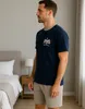 KB Schlafanzug Herren kurz Pyjama T-Shirt Nachtwäsche Produktbild-Vorschau 3