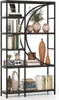 A multi-shelf bookshelf filled with decorative items and books, set against a white background. Náhľad obrázku produktu