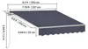 Tenda da sole a braccio articolato SucceBuy 2,5x2 m, tenda Anteprima dell’immagine prodotto 8