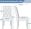 Yaheetech 2er Set Esszimmerstuhl, Küchenstuhl Polsterstuhl Produktbild-Vorschau 4