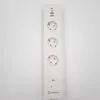 A white LEDVANCE smart plug power strip with three outlets and two USB ports is shown against a white background. Produktbild-Vorschau
