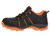 A side view of a black and orange athletic shoe. Produktbild-Vorschau