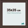 Bilderrahmen, 35x35 cm, Eiche Dunkel, MDF, Lazio Produktbild-Vorschau 1