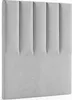 A light gray upholstered headboard with vertical channel tufting. Produktbild-Vorschau