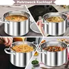 TEAMFAR Kochtopf 24cm 5,7L Edelstahl Nudeltopf Induktion Produktbild-Vorschau 7