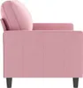 2-Sitzer-Sofa Rosa 140 cm Samt Produktbild-Vorschau 4